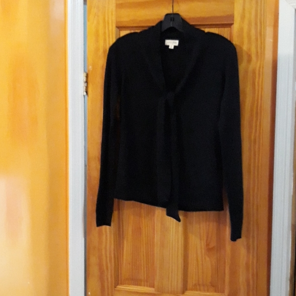 Maison Jules Long Sleeve Black Top - Picture 3 of 11